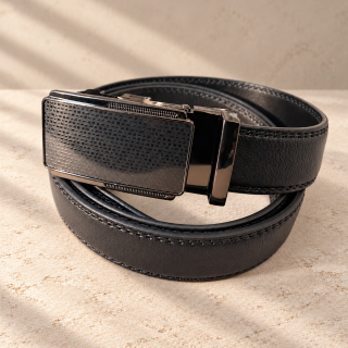 Noir Matrix – fekete férfi automata öv, 3 cm