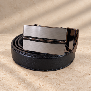 Noir Meridian – fekete férfi automata öv, 3 cm