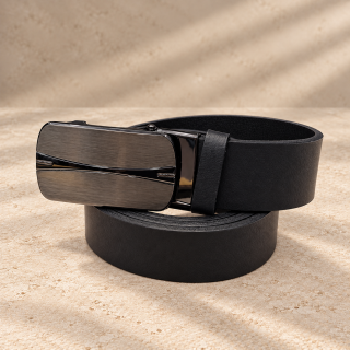 Graphite Stream – fekete férfi automata öv, 3,5 cm