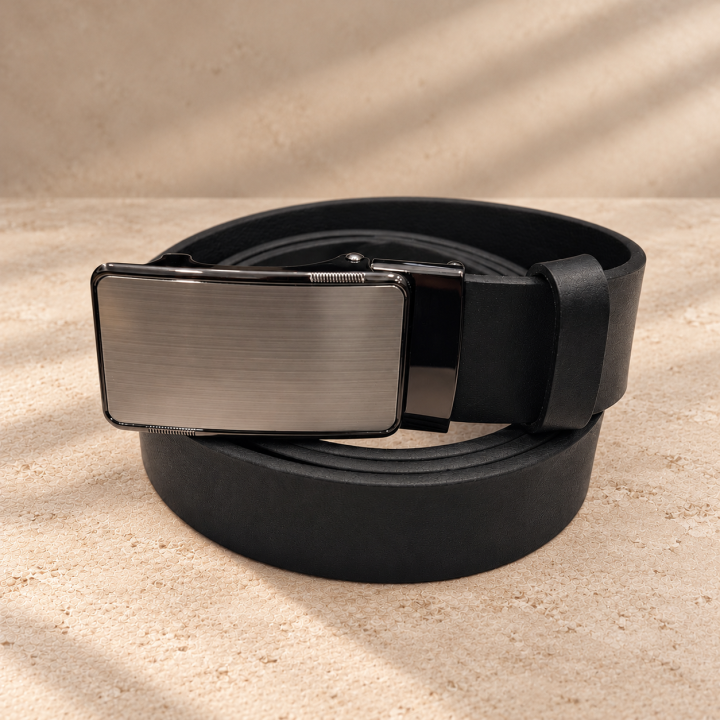 Graphite Arc – fekete férfi automata öv, 3,5 cm