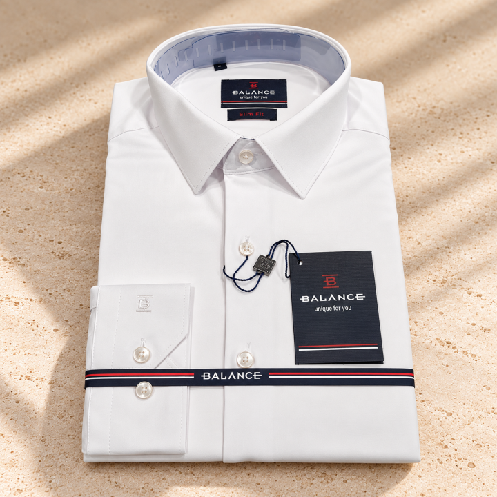 Balance fehér slim fit férfi ing – második nézet